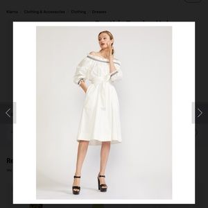 NWT Cynthia Rowley Helena Off the Shoulder Midi Dress Size Small